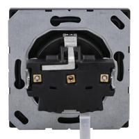 Jung LS1520SW Wandcontactdoos met randaarde Inzetstuk 1-voudig Zwart 1 stuk(s) - thumbnail