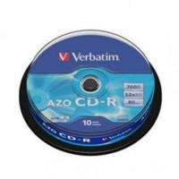 43437 Verbatim CD-R 80/700 MB, 52 x 10 stuks Extra Protection Azo - drukbare schijven - thumbnail