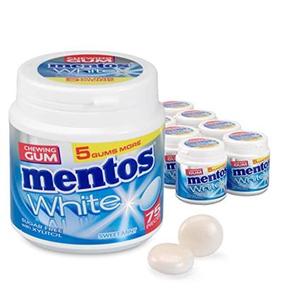 Mentos kauwgom white sweetmint bottle (8x 75 stuks)