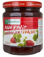 Damhert Puur Fruit Confituur Aardbei 315GR - thumbnail