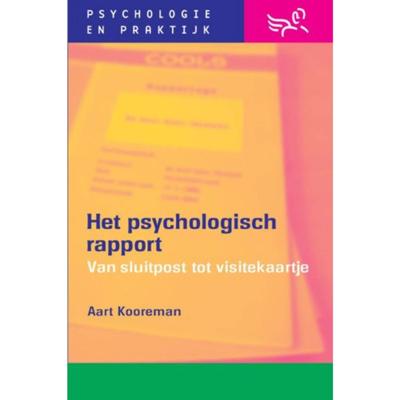 Het psychologisch rapport (Paperback)