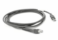 ZEBRA CBA-U21-S07ZBR - Serial Kabel (zwart, 2,1 m, USB, EAS, Male Connector/Male Connector, DS2208-SR) - thumbnail