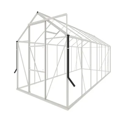 Tuinkas Kate V wit 3 mm veiligheidsglas Royal Well - Royal well Tuinkas Kate V wit 3 mm veiligheidsglas Royal Well - Royal well