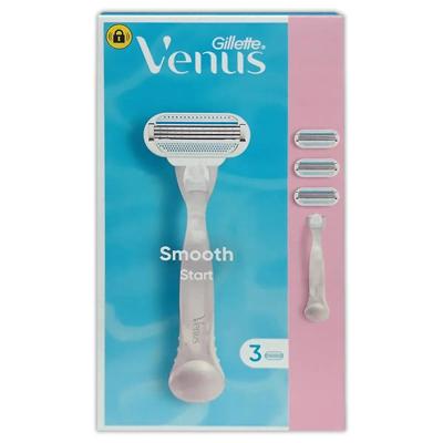 Gillette Gillette Venus Smooth Start Scheerset - 1 Houder + 3 Mesjes