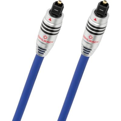 Toslink Audio Aansluitkabel [1x Toslink-stekker (ODT) - 1x Toslink-stekker (ODT)] 0.50 m Blauw Oehlbach XXL® Series 80