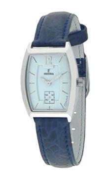 Horlogeband Festina F16025-2 Leder Blauw 16mm Horlogeband Festina F16025-2 Leder Blauw 16mm