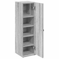 Badkamerkast met rolhouder 20,5x22x72 cm grijs sonoma eiken - thumbnail