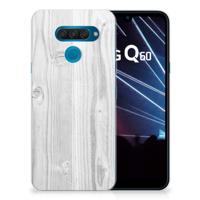 LG Q60 Bumper Hoesje White Wood - thumbnail