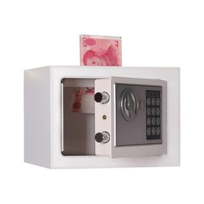 17E Home Mini elektronische beveiliging Lock box Wandkast kluis met munt bediende functie (wit)