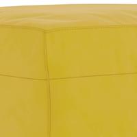 3-delige Loungeset met kussens fluweel geel - thumbnail