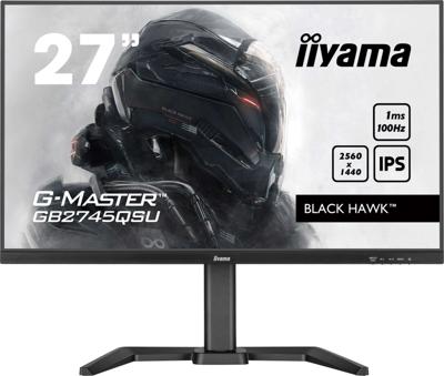 Iiyama G-Master Black Hawk GB2745QSU-B2 Gaming monitor Energielabel E (A - G) 68.6 cm (27 inch) 2560 x 1440 Pixel 16:9 1 ms HDMI, DisplayPort, Hoofdtelefoon