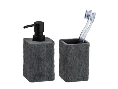Wenko Zeepdispenser en tandenborstelhouder Villata