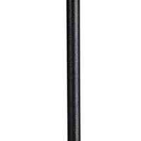 QAZQA Vloerlamp zwart met velours kap roze met goud 35 cm - Parte - thumbnail