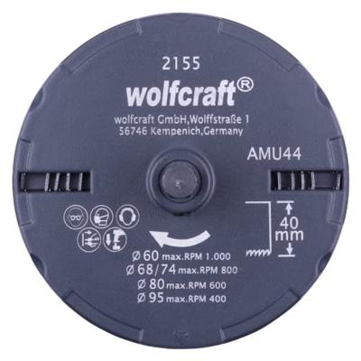 Wolfcraft 2155000 Gatenzaagset 60 mm, 68 mm, 74 mm, 80 mm, 95 mm 1 stuk(s)