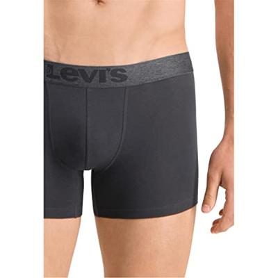 Levi's Boxershorts Melange WB Organic Cotton 2-pack Zwart-L