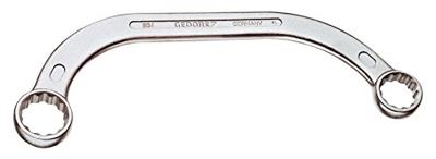 Gedore 6470470 304 15X17 Gebogen ringsleutel (startersleutel) Sleutelbreedte (metrisch) 15 - 17 mm