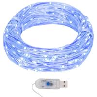 VidaXL Lichtsnoer met 400 microled's blauw 8 functies 40 m - thumbnail