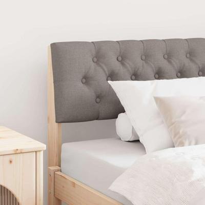 Gestoffeerd hoofdbord Taupe 100 cm Massief grenenhout Gestoffeerd hoofdbord Taupe 100 cm Massief grenenhout