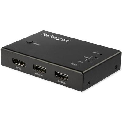.com 4 Port HDMI Video Switch - 3x HDMI & 1x DisplayPort - 4K 60Hz - Videoaudio-schakelaar - 3 x HDMI + 1 x DisplayPort - desktop