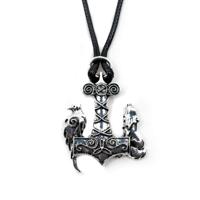 Viking Hanger Thor's Hamer met Kraai en Wolf - thumbnail