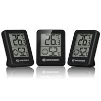BRESSER ClimaTemp Hygro Indicator Set van 6 Thermo-/Hygrometers (zwart) - thumbnail