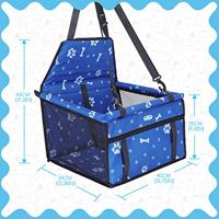 Nobleza Hondenmand auto - Blauw - thumbnail