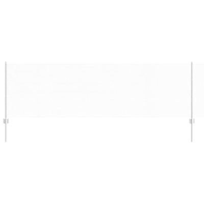 VidaXL Hek met paal zilver 0,8 x 10 m staal