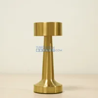 Tafellamp led Lampa metaal ro 9x9x21 cm goud 1 stuk Countryfield - Decostar - thumbnail