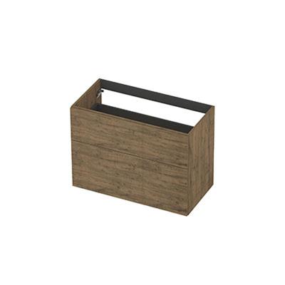 INK - Onderkast 2L A-sym Decor Tbv Grepen - 900x450x650 Mm - Naturel Eiken