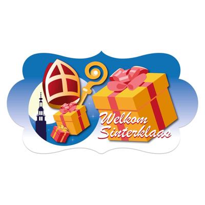 Haza Witbaard Feestbord welkom sinterklaas