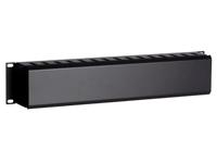 DSI 2U 19 inch metalen kabelgoot met schuifbedekking - DS-1902-2U kabelkanaal - thumbnail
