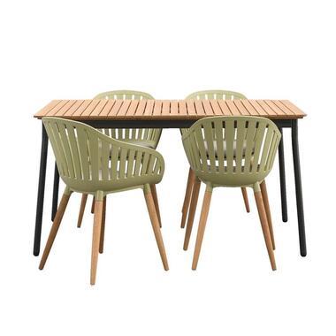 Le Sud tuinset Rodez Loire - lichtgroen - 5-delig