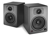 wavemaster TWO NEO stone gray – luidsprekersysteem (60 Watt) met Bluetooth streaming, digitale poorten en IR-afstandsbediening actieve boxen gebruik voor TV/tablet/smartphone, donkergrijs (66364) - thumbnail