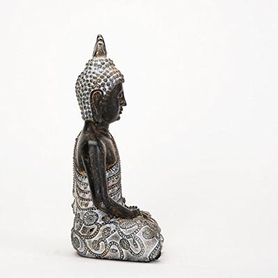 Boeddha van poly, B17 x D10 x H24 cm