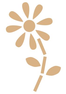 Vaessen Creative • mdf xxl bloem +/-100x200cm