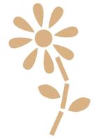 Vaessen Creative • mdf xxl bloem +/-100x200cm - thumbnail