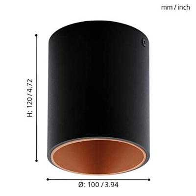 Eglo Led plafondlampPolasso Zwart/Koper - 94501