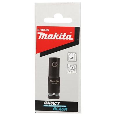 Makita E-16455 Impact Black Krachtdop 1/2" lang | 14 mm - thumbnail