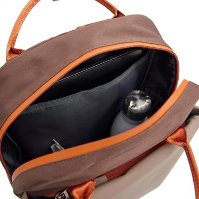 Ferron Miami Rugzak 9L Waterafstotende Laptop Rugtas 13 inch Schooltas en Werktas van PU Nylon Coffee Ferron Miami Rugzak 9L Waterafstotende Laptop Rugtas 13 inch Schooltas en Werktas van PU Nylon Coffee