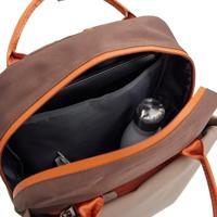 Ferron Miami Rugzak 9L Waterafstotende Laptop Rugtas 13 inch Schooltas en Werktas van PU Nylon Coffee - thumbnail