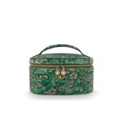 Pip Studio Pip Studio Cleo Beauty Case Quilted Daisy Dreams Green 26x16x16cm - thumbnail