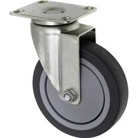 TOOLCRAFT TO-5137917 Zwenkwiel TPR 100 mm met schroefplaat Draagvermogen (max.): 65 kg - thumbnail