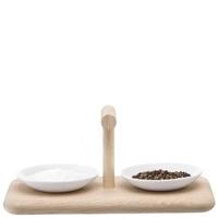 L.S.A. Dine Serveerplank met 2 Schalen Laag - thumbnail