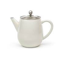 Bredemeijer theepot duet Eva 1,1 Liter wit - thumbnail