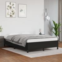 Bedframe kunstleer zwart 140x200 cm - thumbnail
