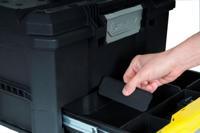 Stanley Gereedschapskoffer 19" met drukslot en lade gereedschapskist - thumbnail