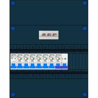 SEP 6 groepenkast 6 aardlekautomaten B16 30mA + kookgroep aardlekautomaat B16 30Ma 1F - thumbnail