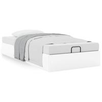Bedframe zonder matras 90x200 cm kunstleer wit - thumbnail