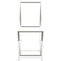 Brandhoutrek 60x25x60 cm koudgewalst staal wit - thumbnail