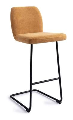 Jesper Home Barkruk 'Ikata' Arch Black, kleur Honey Harvest (zithoogte 75cm) Jesper Home Barkruk 'Ikata' Arch Black, kleur Honey Harvest (zithoogte 75cm)